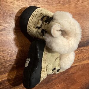 Sorel Tan and Black Winter Boots